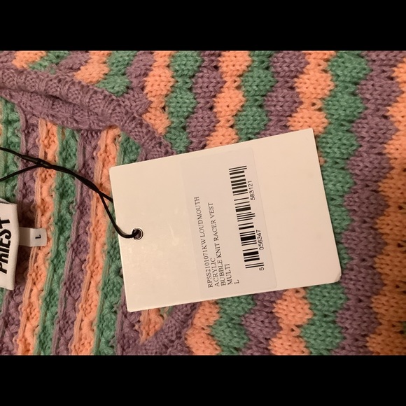 The Ragged Priest Striped Crop Sweater - Picture 4 of 5